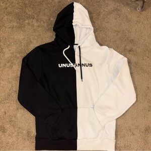 Rare Black and White unnusannus Hoodie